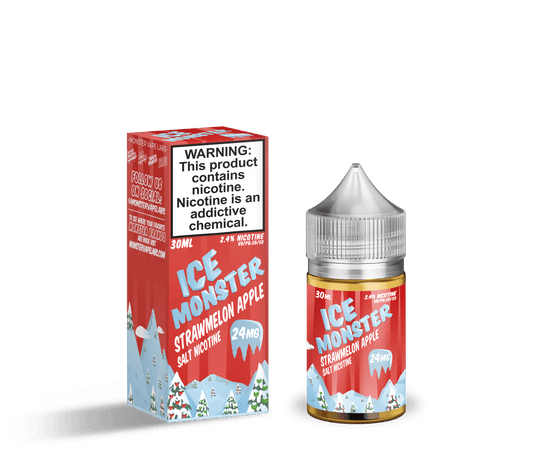 Monster Vape Labs Juice ICE Monster Salts Strawmelon Apple 30ml Nic Salt Vape Juice