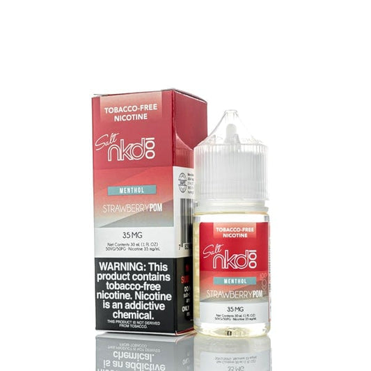 Naked 100 Juice NKD 100 Salts Menthol Strawberry POM 30ml Nic Salt Vape Juice (TF)