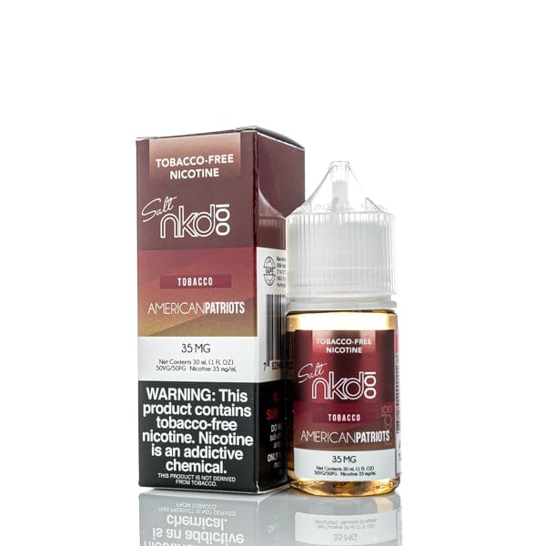 Naked 100 Juice NKD 100 Salts Tobacco American Patriots 30ml Nic Salt Vape Juice (TF)