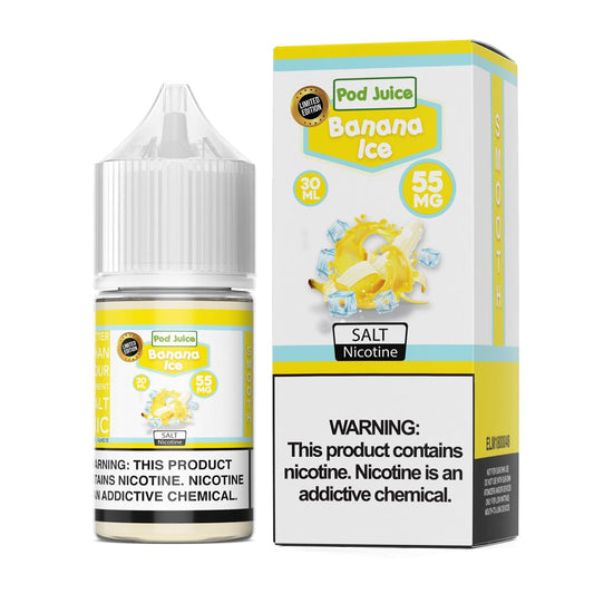 Pod Juice Juice Pod Juice Banana Ice 30ml Nic Salt Vape Juice