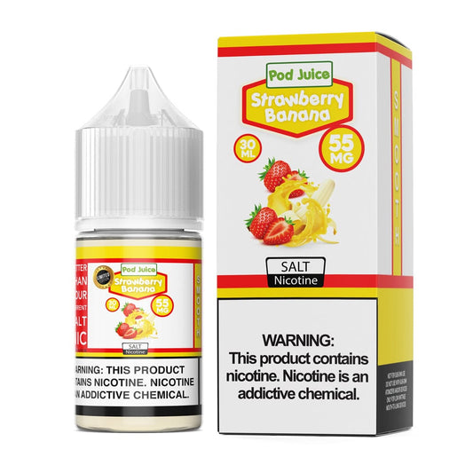 Pod Juice Juice Pod Juice Strawberry Banana 30ml Nic Salt Vape Juice
