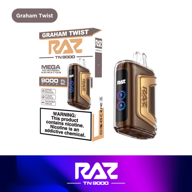 SMOK Disposable Vape Graham Twist RAZ 2 TN9000 Disposable Vape (5%, 9000 Puffs)