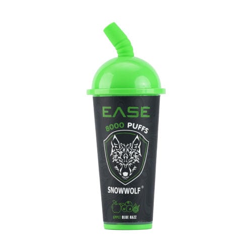 SnowWolf Disposable Vape Apple Blue Razz Snowwolf Ease 8000 ZERO mg Disposable Vape (0mg, 8000 Puffs)