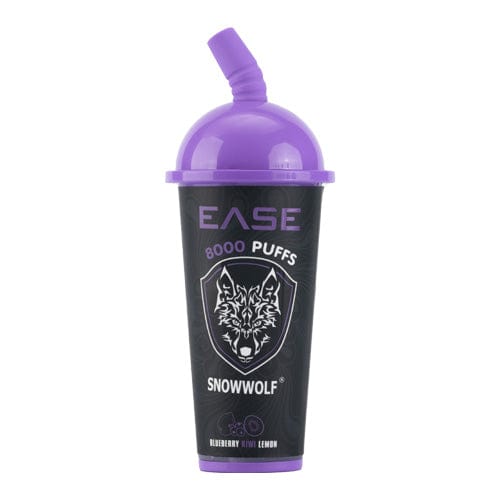 SnowWolf Disposable Vape Blueberry Kiwi Lemon Snowwolf Ease 8000 ZERO mg Disposable Vape (0mg, 8000 Puffs)