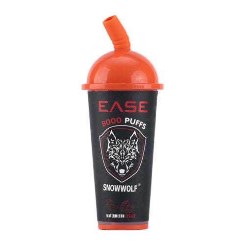 SnowWolf Disposable Vape Watermelon Lychee Snowwolf Ease 8000 ZERO mg Disposable Vape (0mg, 8000 Puffs)