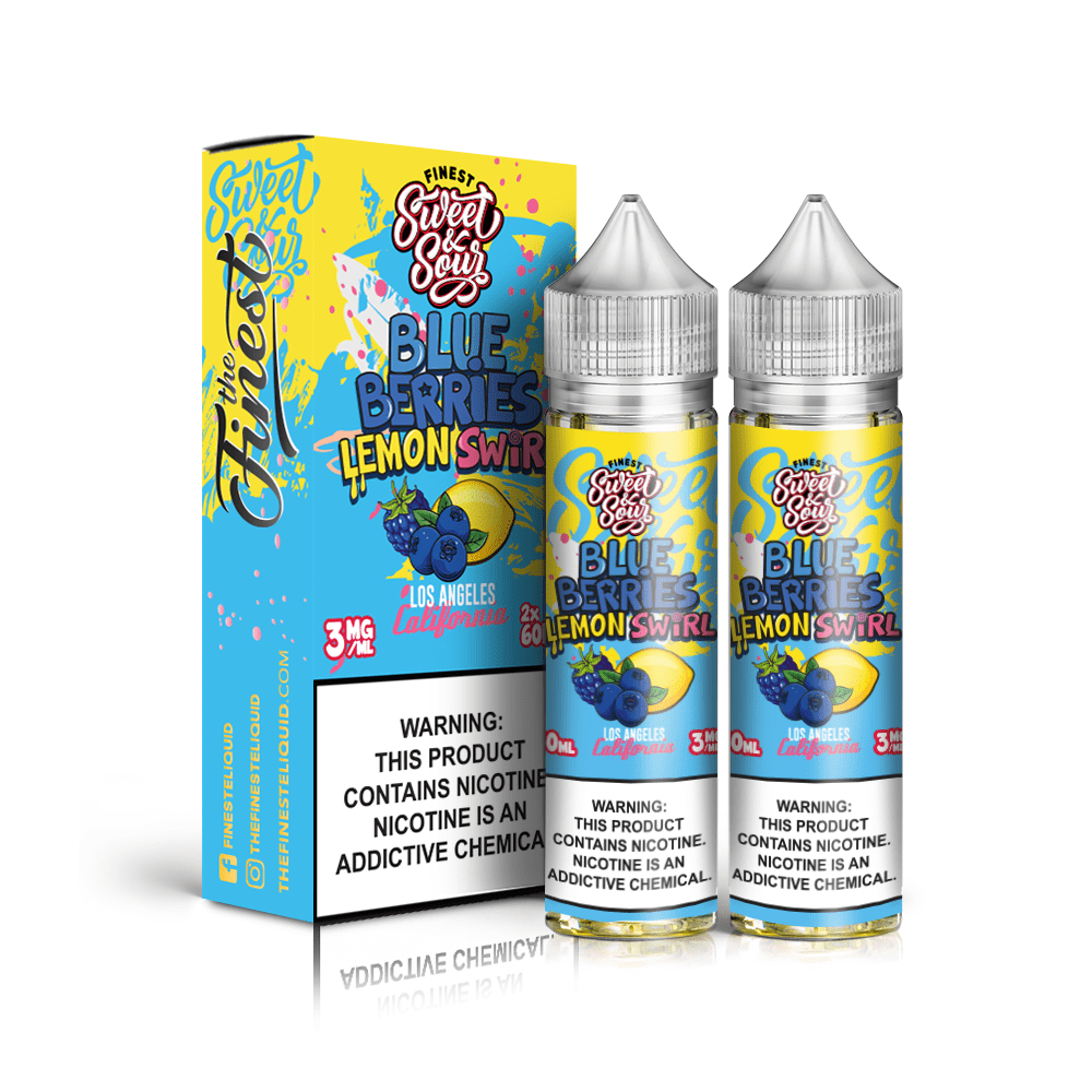 The Finest Juice The Finest Blue-Berries Lemon Swirl 2x 60ml Vape Juice