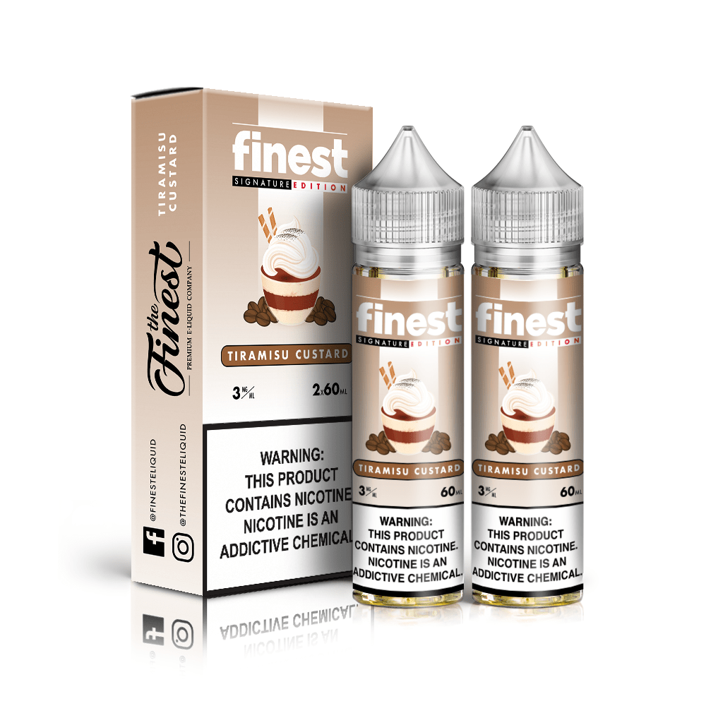 The Finest Juice The Finest Tiramisu Custard 2x 60ml Vape Juice
