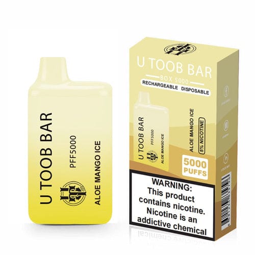 U TooB 100 Disposable Vape Aloe Mango Ice U Toob Bar Disposable Vape (5%, 5000 Puffs)