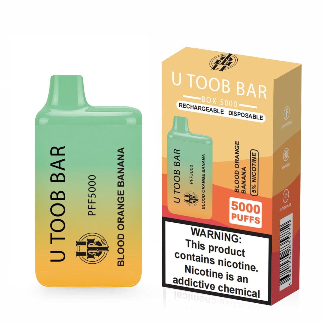 U TooB 100 Disposable Vape Blood Orange Banana U Toob Bar Disposable Vape (5%, 5000 Puffs)
