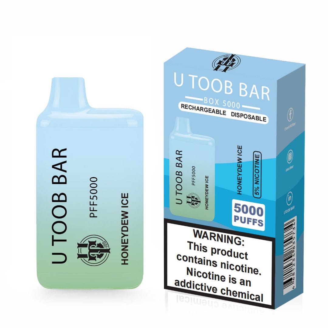 U TooB 100 Disposable Vape Honeydew Ice U Toob Bar Disposable Vape (5%, 5000 Puffs)