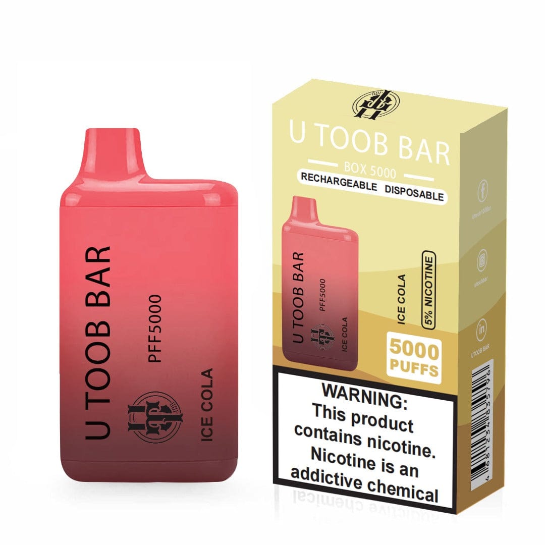 U TooB 100 Disposable Vape Ice Cola U Toob Bar Disposable Vape (5%, 5000 Puffs)