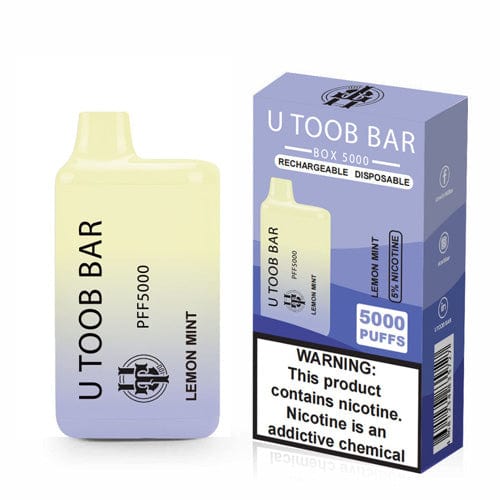 U TooB 100 Disposable Vape Lemon Mint U Toob Bar Disposable Vape (5%, 5000 Puffs)