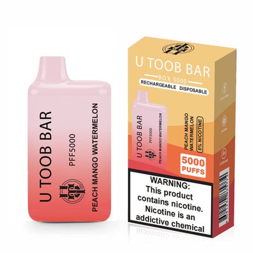 U TooB 100 Disposable Vape Peach Mango Watermelon U Toob Bar Disposable Vape (5%, 5000 Puffs)