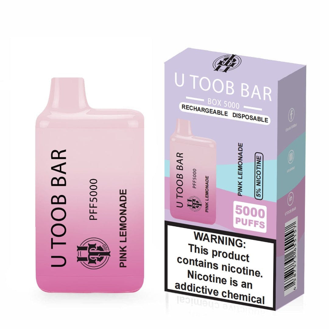 U TooB 100 Disposable Vape Pink Lemonade U Toob Bar Disposable Vape (5%, 5000 Puffs)