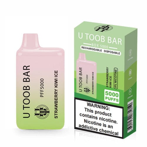 U TooB 100 Disposable Vape Strawberry Kiwi Ice U Toob Bar Disposable Vape (5%, 5000 Puffs)