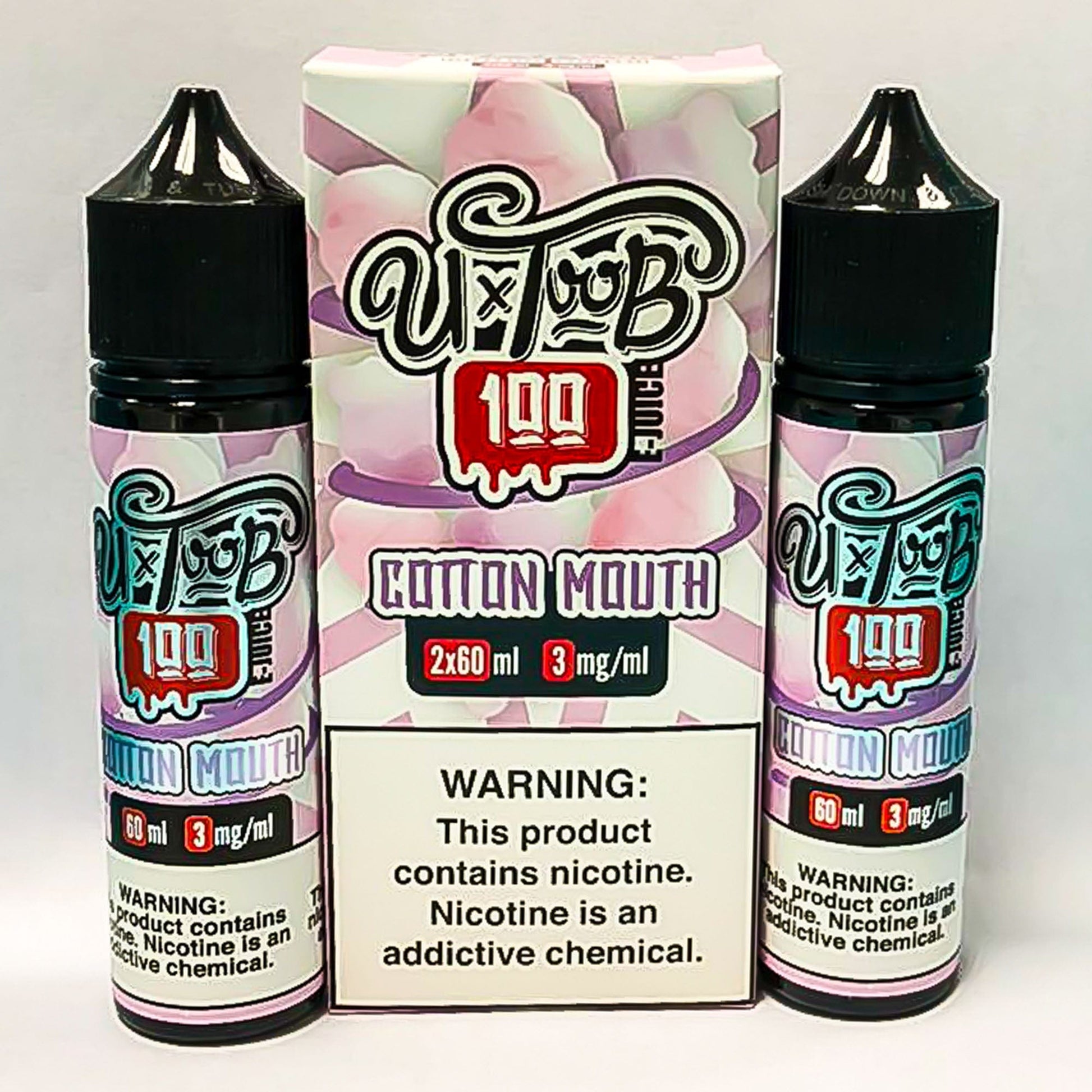 U TooB 100 Juice U TooB 100 Cotton Mouth 2 x 60ml (120ml) Vape Juice