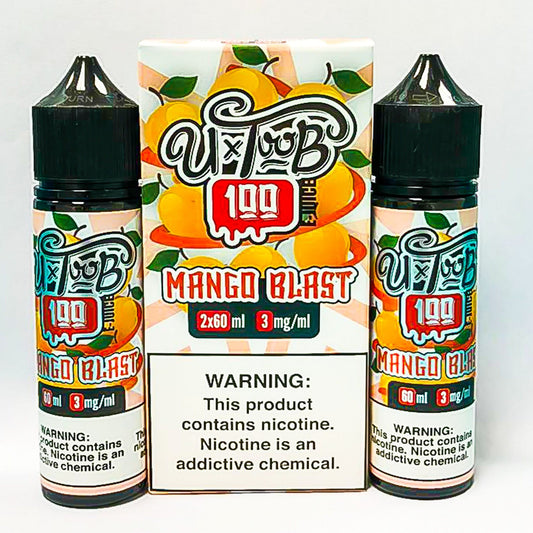 U TooB 100 Juice U TooB 100 Mango Blast 2x 60ml (120ml) Vape Juice