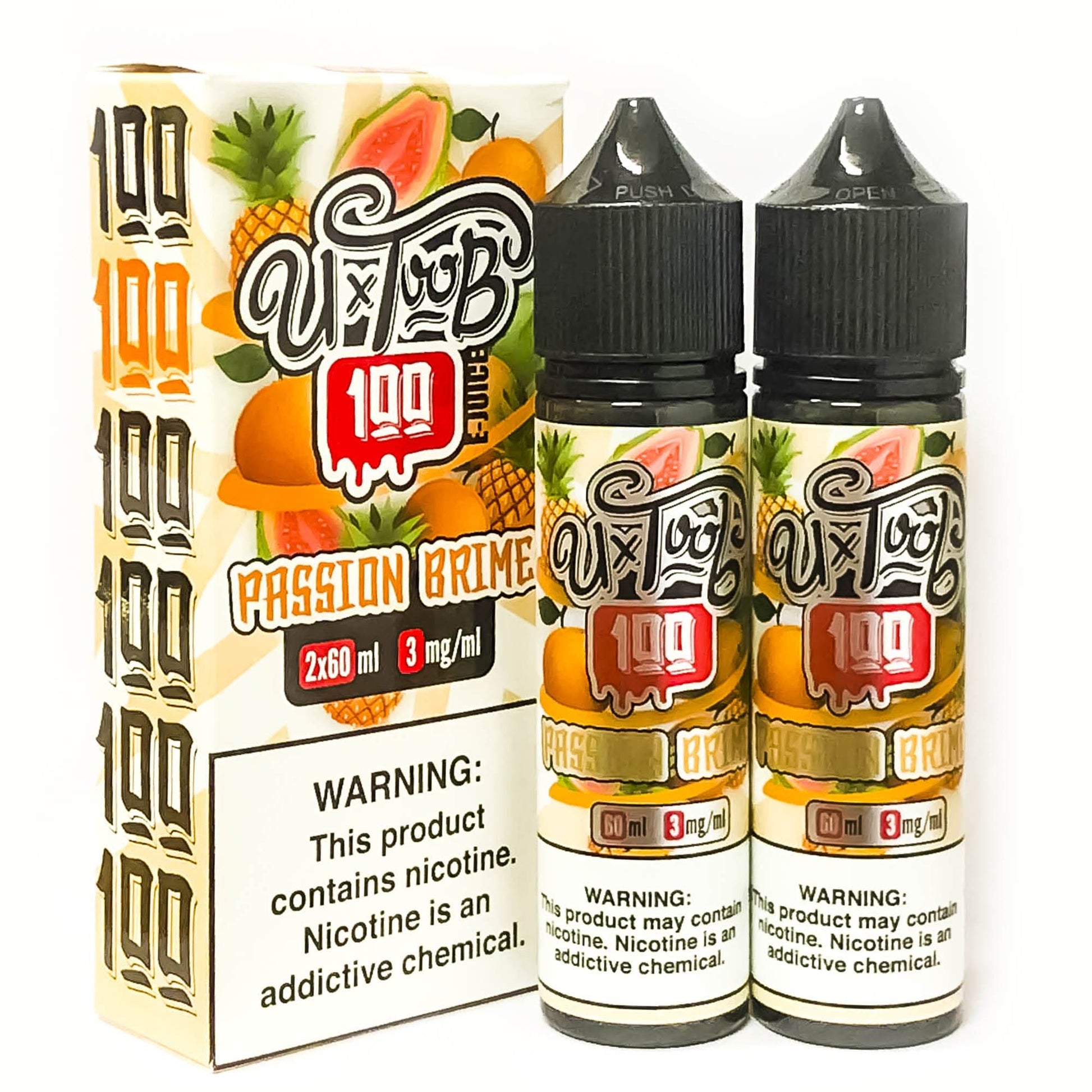 U TooB 100 Juice U TooB 100 Passion Brime 2x 60ml (120ml) Vape Juice