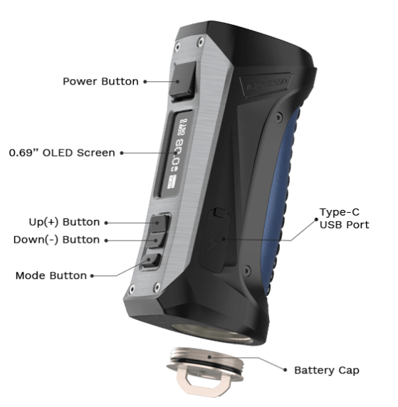 Vaporesso Mods FORZ TX80 80W Mod - Vaporesso